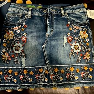 Altar’d State Jean Skirt